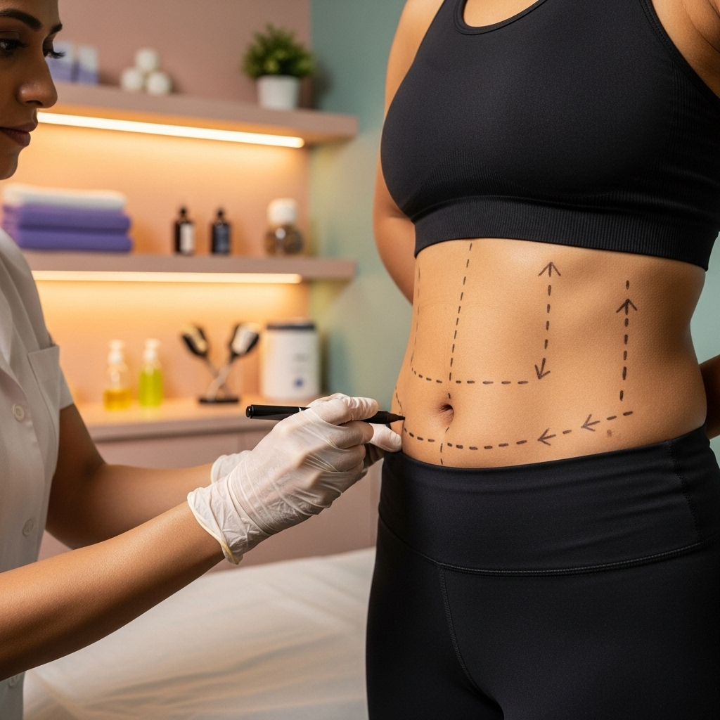 Figure correction and body symmetry enhancement with expert-led spot sculpting